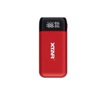 XTAR PB2S red battery charger / power bank to Li-ion 18650 / 20700 / 21700