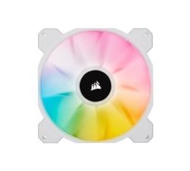 Corsair | 140mm White PWM Fan, Dual Fan Kit with Lighting Node CORE | iCUE SP140 RGB ELITE Performance | Case Fan