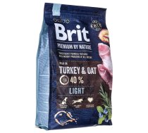 BRIT Premium by Nature Light Turkey&Oat - dry dog food - 3 kg