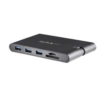 StarTech.com USB C Multiport Adapter - USB Type-C Mini Dock with HDMI 4K or VGA 1080p Video - 100W Power Delivery Passthrough, 3-port USB 3.0 Hub, GbE, SD & MicroSD - Laptop Travel Dock