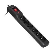 Activejet COMBO 6GN 3M black power strip with cord