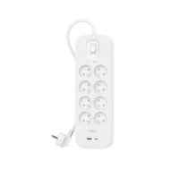 Belkin SRB003CA2M surge protector White 8 AC outlet(s) 2 m