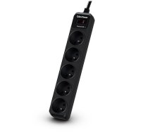 CyberPower Tracer III B0520SC0-FR surge protector Black 5 AC outlet(s) 200 - 250 V 1.8 m