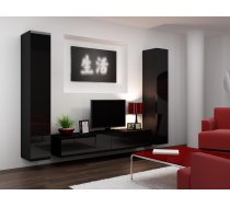 Cama Living room cabinet set VIGO 4 black/black gloss