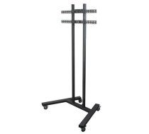 B-Tech Large Universal Flat Screen Trolley / Floor Stand (VESA 800 x 600) - 1.8m Ø50mm Poles