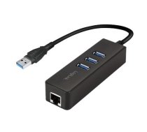 Logilink | USB 3.0 3-port Hub with Gigabit Ethernet | UA0173A