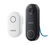 Reolink D340P - 5MP Wired Video Doorbell with Chime, PoE, Person Detection, Two-Way Audio, Works with NVRs, white