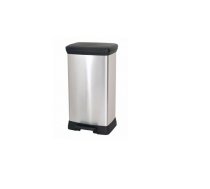 CURVER PEDAL WASTE BIN 50L /IML METALLIZED