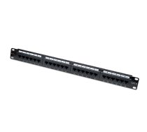 Techly Patch Panel UTP 24 Ports RJ45 Cat.6 I-PP 24-RU-C6T