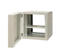 EMITERNET Split hanging cabinet 19" 12U, sheet metal/glass door, 600×550×635mm width/depth/height EM/AH6512