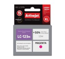 Activejet AB-123MN Ink cartridge (replacement for Brother LC123M/121M; Supreme; 10 ml; magenta)