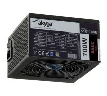 ATX 700W Power Supply Akyga AK-B1-700BE BLACK EDITION P4+4 PCI-E 6 pin and 6+2 pin 5x SATA PPFC FAN 12cm