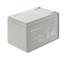 Qoltec AGM Battery | 12V | 14Ah | Maintenance-free | Efficient | LongLife | to UPS, security