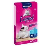 VITAKRAFT Liquid Snack Salmon - cat treats - 6 x 15g