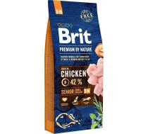 BRIT Premium by Nature Senior Small&Medium Chicken - dry dog food - 15 kg