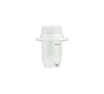 Plastic lampholder with ring E14 white