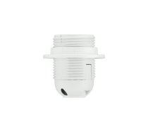 Plastic lampholder with ring E27 white