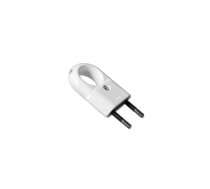 Plug without grounding white 10A/230V