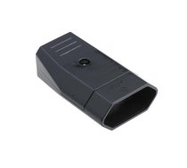 Socket for wire without grounding black 10A/230V