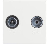 TV socket star demixed coaxial socket for single-user aerial systems