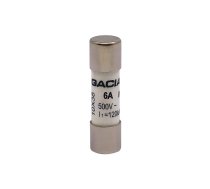 10x38 gG 6A cylindrical fuse link 500VAC