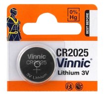 BAT2025.VNC1; CR2025 baterijas Vinnic litija - iepakojumā 1 gb.