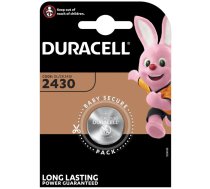 CR2430 baterijas 3V Duracell litija DL2430 iepakojumā 1 gb.