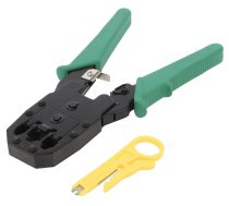 Presstangas RJ45, RJ12, RJ11 8p8c, 6p6c, 6p4c un izolacijas attiritajs