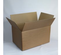 Gofrētā kartona kaste, brūna, 400 x 350 x 300/150mm, 100 gab/iep