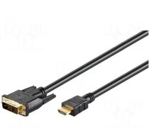 Kabelis | HDMI 1.4 | DVI-D (18+1) spraudnis,HDMI spraudnis | 5 m | melns