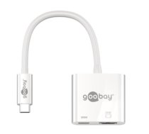 Goobay USB-C HDMI adapter (4k 60 Hz), white, 0.145 m,