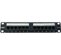 Komutācijas panelis 10" CAT6 UTP 12 porti (Patch panel)