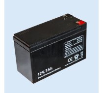 12V 7Ah akumulators :: Svina-Skābes :: 12 Volti, 7 ampērstundas (Ah) :: Klemmes tips T1 (4.75mm)