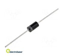 Diode: taisngrieža | THT | 400V | 3A | Munīcijas komplekts | Ifsm: 100A | DO201 | 50ns