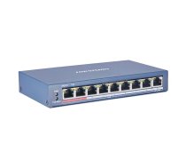 L2, Unmanaged, 8 10/100M RJ45 PoE ports, 1 10/100M RJ45 uplink port, 802.3af/at, PoE power budget 11