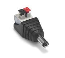 Premium 5.5x2.1mm DC Spraudnis | 12V/24V | 2 Pin Press Type | Bezinstrumenta montāžai