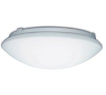 LEDgaismas uz virsmas uzstādāms apaļš Plafond gaismeklis 12W 100 Lm/W 3000K 260x90 IP65 PC LSZH