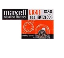 G3 baterijas 1.5V Maxell Alkaline LR41/192 iepakojumā 1 gb.