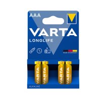 VARTA Longlife Alkaline Battery AAA (1,5V) B4