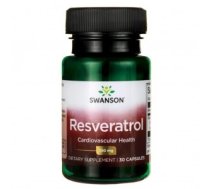 SWU530 Swanson RESVERATROLS 250 mg Uztura bagātinātājs