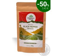 ORGANIC INDIA BLACK PEPPER ( whole) 100g