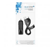 PR-11570 Auto lādētājs Micro USB 2A (universāls) + kabelis Blue Star