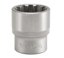 YATO SPLINE SOCKET 1/2', 16 mm CrV50BV301_2calaPieces in pack 100the amount of packaging 200D2 diamet