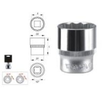 YATO 12-kanšu muciņa 16 mm, 1/2 16 mm