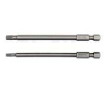 YATO Uzgaļu komplekts S 1/4', 2 gb - TORX security: T15X100 mm; T27X100 mm 1/4' HEX DRIVE 2pcs1_4calaAISI_S2length (mm) 100