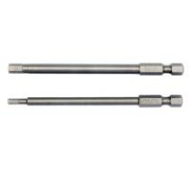 YATO Uzgaļu komplekts S 1/4', 2 gb - HEX TAMPERPROOF: 3X100 mm; 5X100 mm 1/4' HEX DRIVE 2pcs1_4calaAISI_S2length (mm) 100hex size (mm) 3; 5
