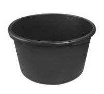 PATROL Apaļš plastmasas konteineris 90 L / Kaste celtniecības 90 L (Верх - 605mm, Низ - 515mm, высота - 360mm)