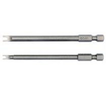 YATO Uzgaļu komplekts S 1/4', 2 gb - SPANNER: NR6X100 mm; NR10X100 mm 1/4' HEX DRIVE AISI_S22pcs1_4calalength (mm) 100