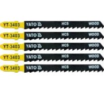 YATO Zāģa asmens type T, 6 TPI, kokam, 5 gb HCS65MnFOR_wood6TPIlength (mm) 100weight (g) 25