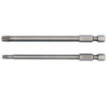 YATO Uzgaļu komplekts S 1/4', 2 gb - TORX security: T20X100 mm; T30X100 mm 1/4' HEX DRIVE 2pcs1_4calaAISI_S2length (mm) 100